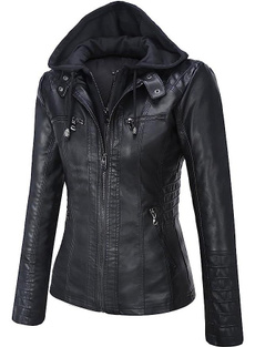 leatherjacketforwomen, Slim Fit, motorcyclejacket, zipperjacket