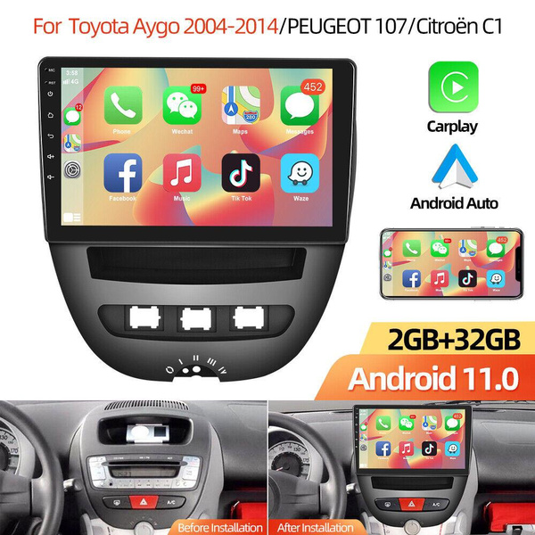 2G 64G Android 14 Car Stereo Android Multimedia Radio for Peugeot