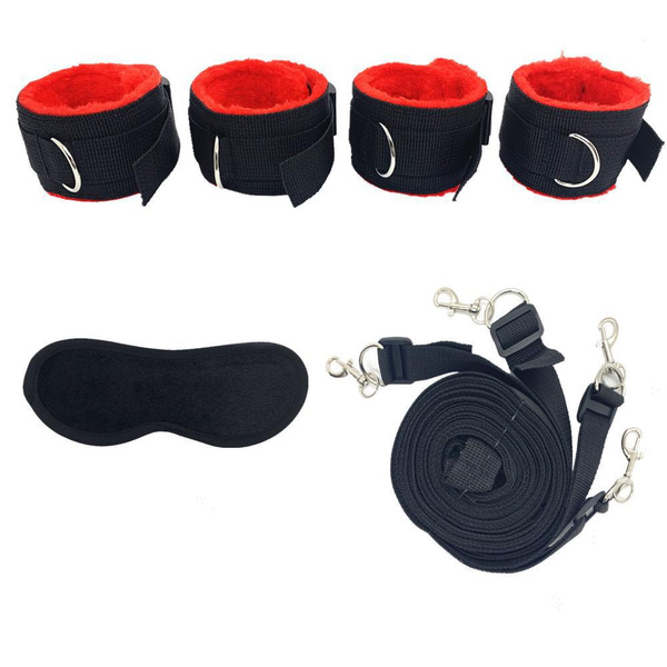 Sex Handcuffs Set SM Toys Restraints Kit Sexy Straps for Couples Bed ...