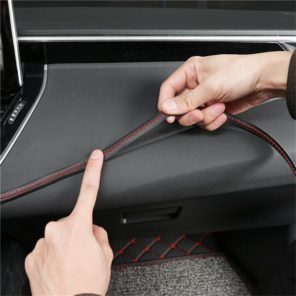 Car Trim Strip Woven Decorative Line Sticker Car Interior DIY Strip