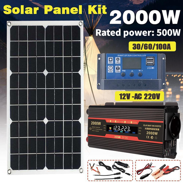 Solar Power Generation System 2000W Power Inverter with Smart LCD ...