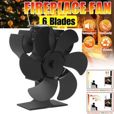 6bladesfireplacefan, woodstovefan, stovefan, Home & Living