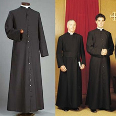 Vest, singlebreastedcoat, priestclergyrobe, Halloween Costume