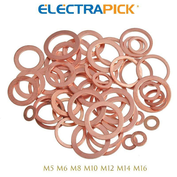 Copper Crush Washers 9/16″ ID × 13/16