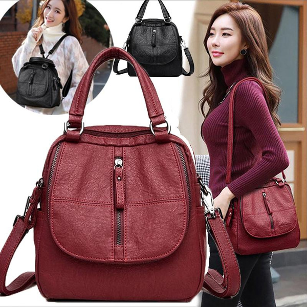 Crossbody Bag for Women Soft Leather Purses and Handbags Multi Pockets ...