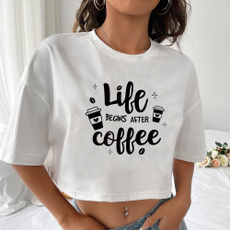 Funny, Coffee, Fashion, crop top