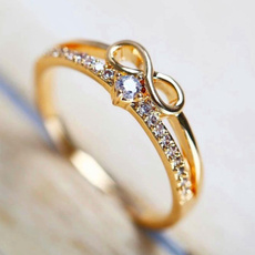 Fashion, Infinity, wedding ring, gold