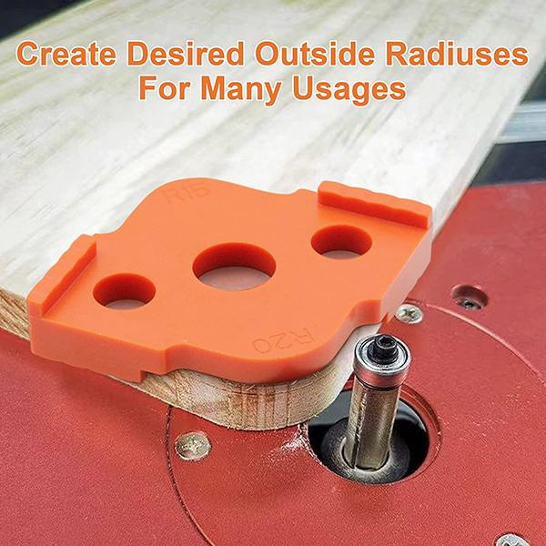1PCS Woodworking Router Corner Radius Templates Jig R5 to R40 Routing