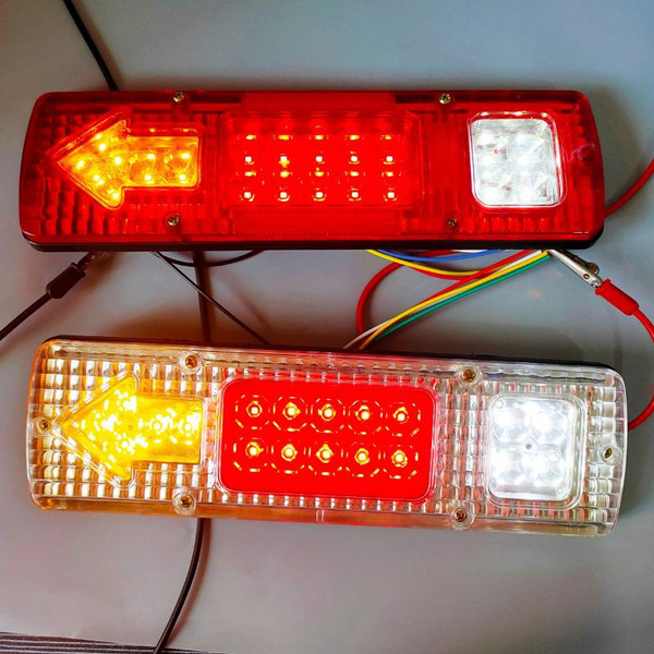 2 Pcs LED Truck TailLight Bar for Boat Trailer Pickup Camper Turn