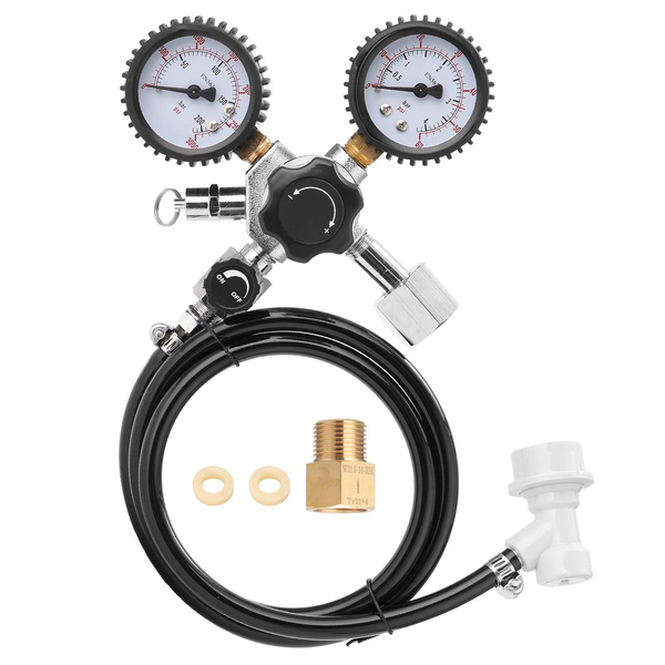 Keg CO2 Regulator, Kegerator Regulator CGA-320, 0-60 PSI Working ...