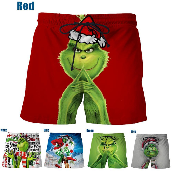 New Fashion Movie How the Grinch Stole Christmas Shorts 3D Printed ...