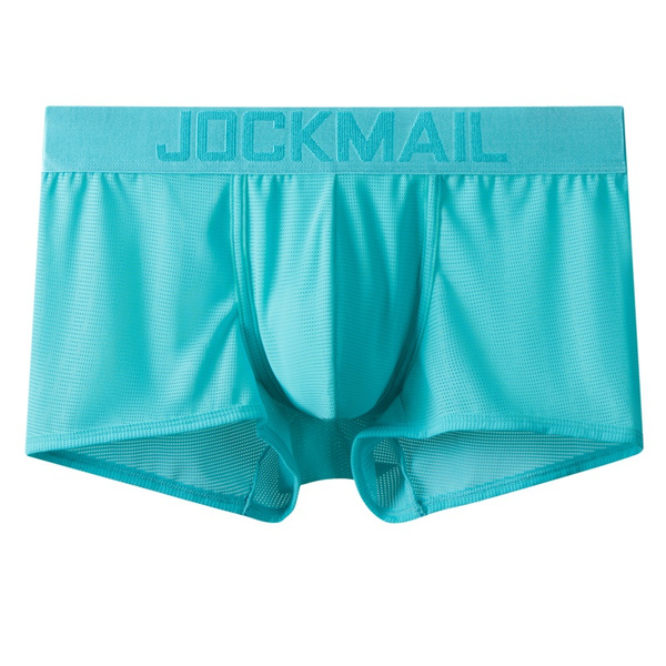 Jockmail Mens Boxer Underwear Soft Ice Silk Pants Short Swimwear Man ...