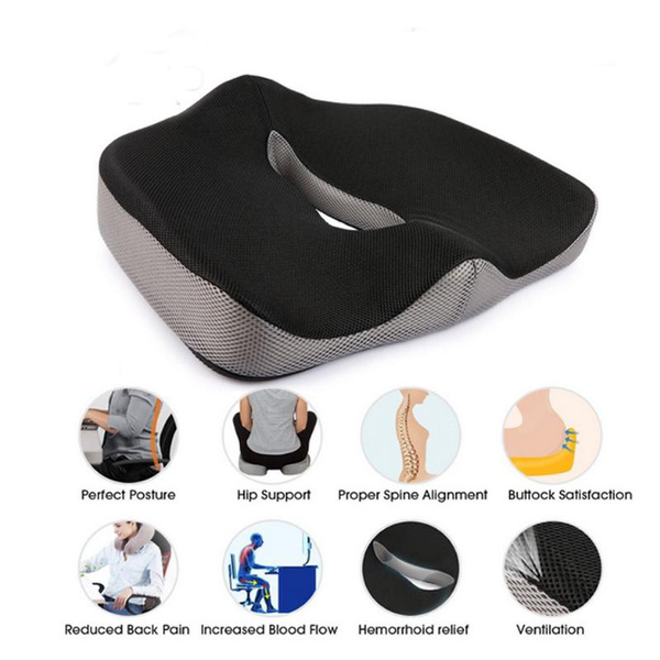 Hot Selliing Memory Foam Sit Bone Relief Seat Cushion for Butt Lower ...