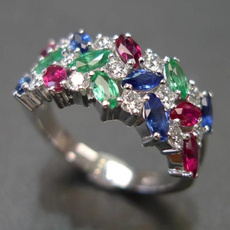 Sterling, DIAMOND, Crystal Jewelry, rhinestonering