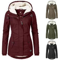 hooded, fur, Winter, jacketcoat