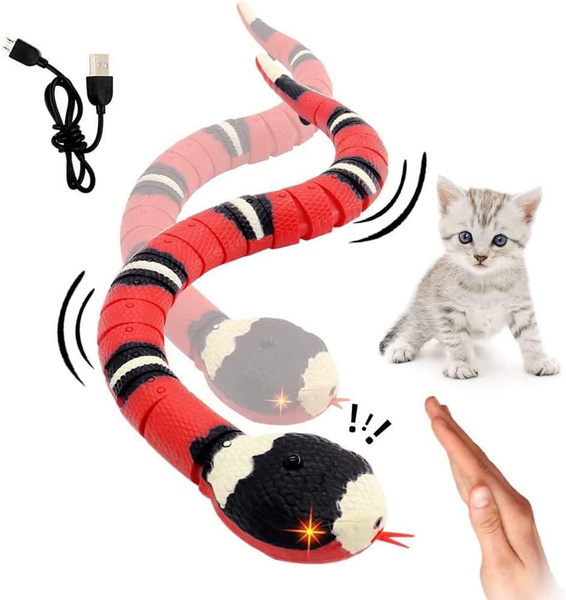 Moving Snake Toy, Realistic Simulation Smart Sensing Snake Toy For Cat ...