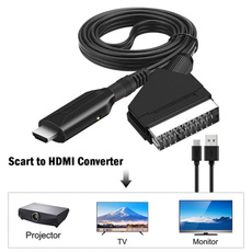 adaptercable, fortvdvd, scartconverter, Hdmi