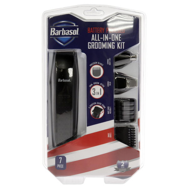 All-In-One Mens Grooming by Barbasol for Men - 7 Pc Beard Trimmer, Ear ...