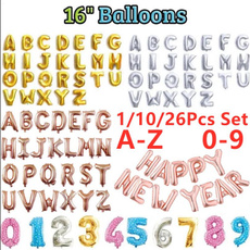 Birthday, foilballoon, decorate, Letters