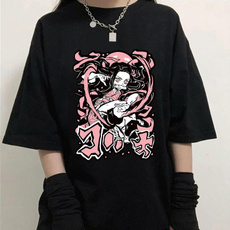 demonslayershortsleeve, Fashion, Cotton T Shirt, Sleeve