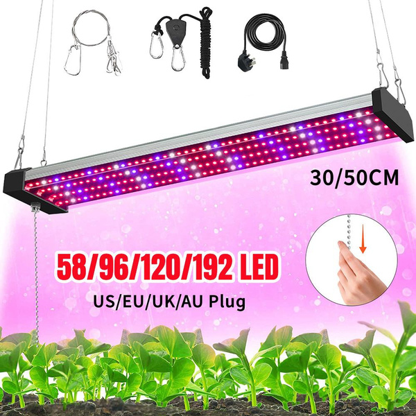 30/50cm Connectable LED Plant Grow Light 58/96/120/192 LEDs Full