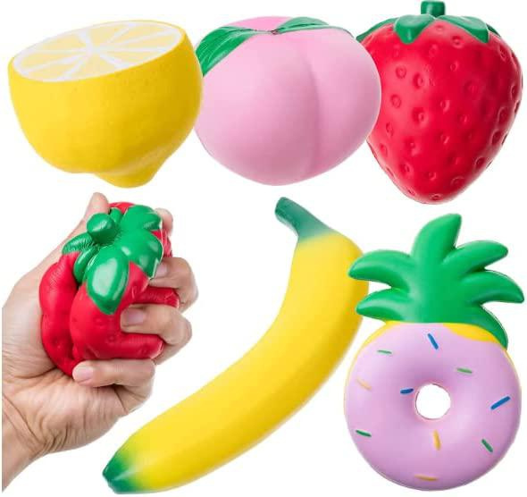 Slow Rising Jumbo Squishies Toys, 5 Pack, Foam Squishy Toys, Squishies