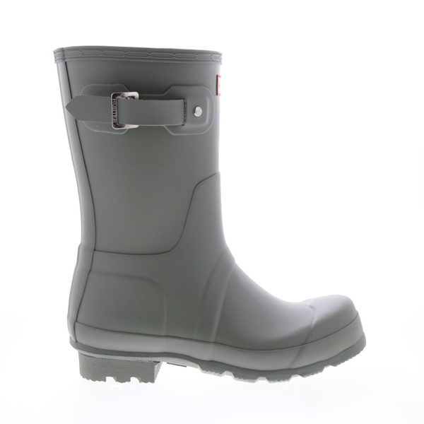 Hunter Original Short Boot MFS9000RMADKG Mens Gray Rain Boots Wish