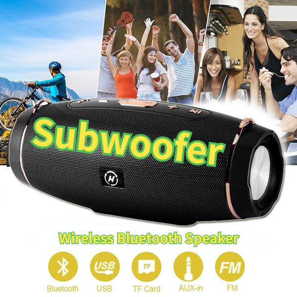 New Professional IPX7 Waterproof Portable Small Bluetooth Speaker Outdoor Column Stereo HiFi
