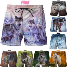 Summer, 3dshort, Beach Shorts, animal print