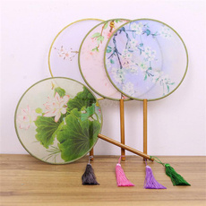 Flowers, chinesestylefan, Chinese, roundfan