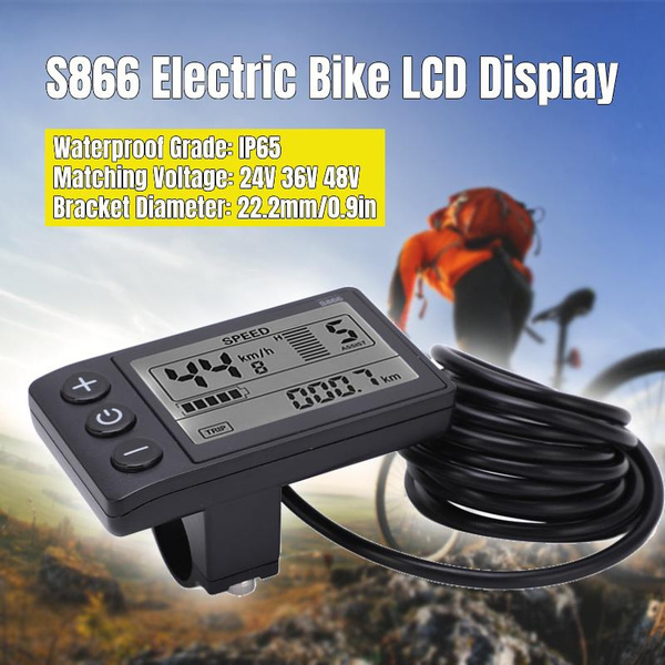 S866 Elektrische Bike LCD Display Elektrische Fahrrad Display LCD Meter ...