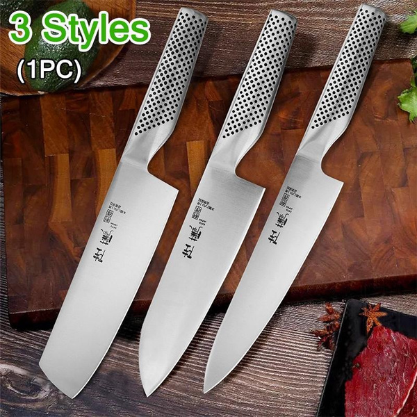 Kitchen Knife Set, Meat Cleaver, Santoku Knife And Paring Knife