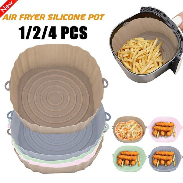 Airfryer Accessories Pizza Pan  Air Fryer Silicone Baking Tray