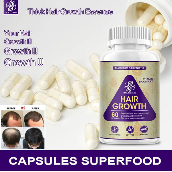 iMATCHME Hair Growth Essence Care Capsule Herbal Pills Hair Loss Treatment Repair Thick Hair