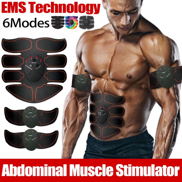 3-piece set Sports Entertainment Vibration Belt Machine Ab Trainer EMS Abdominal  Muscle Stimulator Toner Fitness Training Gear Home Gym Belt