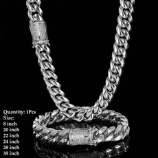 Steel, Stainless, Chain Necklace, hip hop jewelry