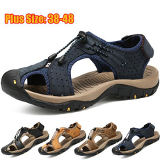 casual shoes, Summer, Outdoor, leather shoes