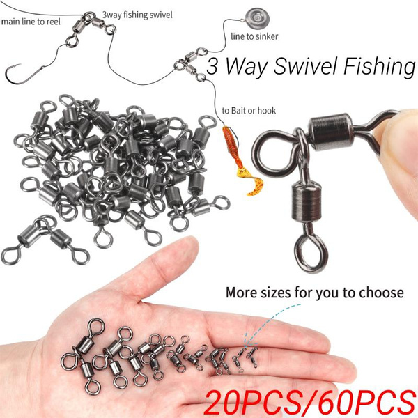 Catfish Rig 3-way Swivels Cross Line Barrel Vs Triple Swivels