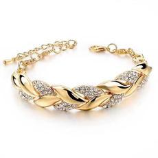 weddingzirconbracelet, Fashion Jewelry, Fashion, leaf