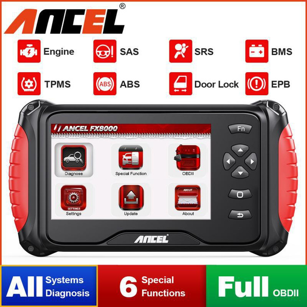 ANCEL FX8000 OBD2 Car Diagnostic Tool Full System with Multi Special  Function OBD2 Scanner ABS/OIL/EPB/SAS/BAT Reset Scan Tools