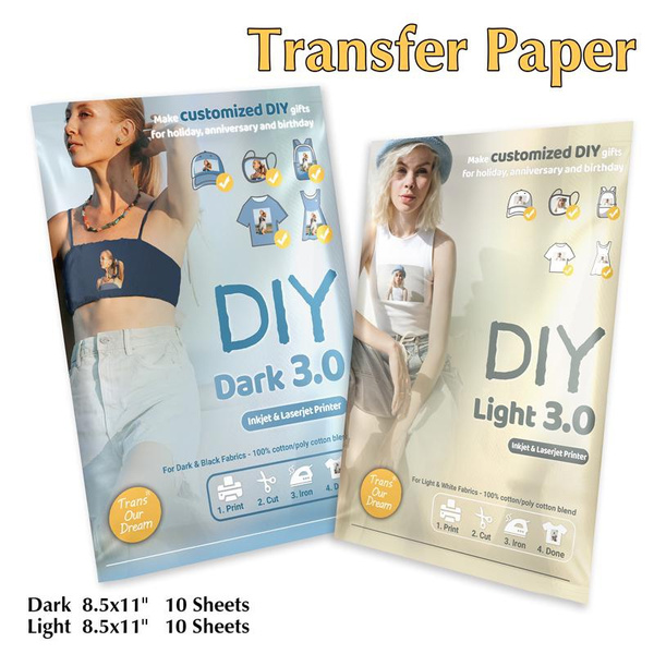 TransOurDream Iorn On Heat Transfer Paper Fashion T Shirts Transfers ...