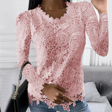 blouse, Plus Size, Lace, Sleeve