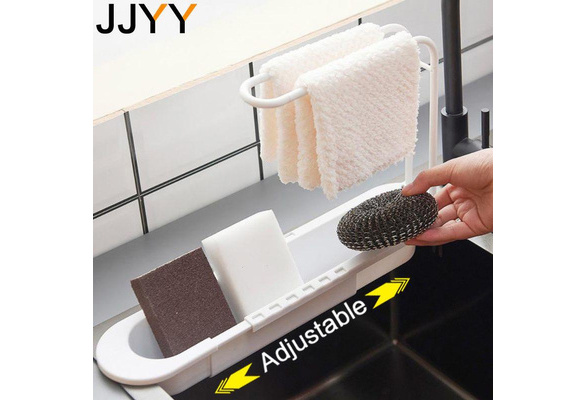 1Pc Multifunctional Telescopic Sink Storage Rack Upgraded