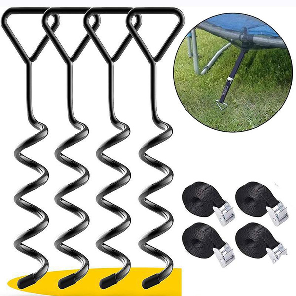 Ground Anchor for Trampoline, Ground Anchor Set, Spiral Ground Anchor