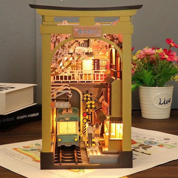 Kit Book Nook DIY - Fermalibri 3D Con Luce LED, Mondo Magico, Per Librerie - Foto 10