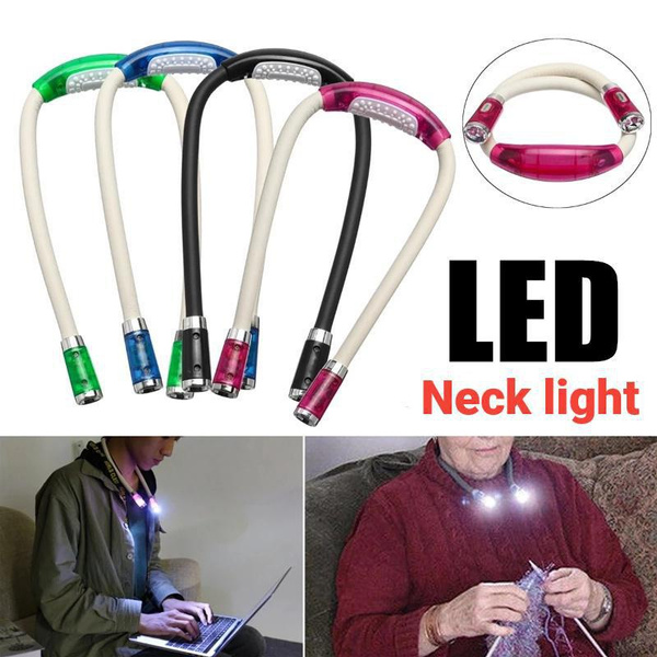 Book Light Led Neck Light Hug Reading Lamp Flexible Handsfree Novelty Led  Night Light Flashlight Indoor Outdoor Camping Light