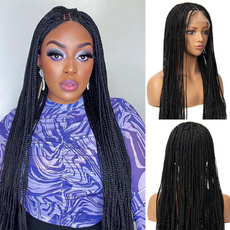 wig, Synthetic Lace Front Wigs, threebraidswig, africanlacewig