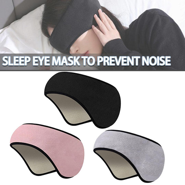 1x Sleep Mask Blackout Ear Muffs For Sleeping Relaxing Noise Reduction ...