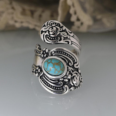 Sterling, Turquoise, Flowers, Jewelry