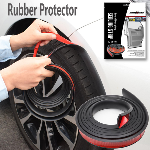 thumbnail image 2 of XUKEY Universal Car Wheel Fender Extension Moulding – Black Rubber Trim Flare – DIY Performance Protector 2 of 6